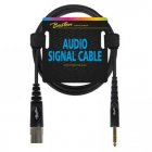 Boston AC-282-075 audio kabel zwart 0,75m