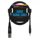 Boston AC-286-030 audio kabel zwart 0,30m
