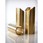 The Rockslide TRS-LN polished brass slide Size L